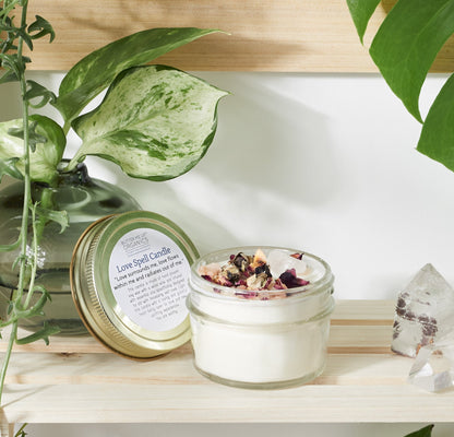 Love Spell / Intention Candle/ Ritual Candle / Love and Light / Rose